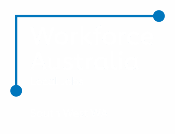 Wa Provider Logo Rgb Local Jobs South West Wa Inline Colour Reversed